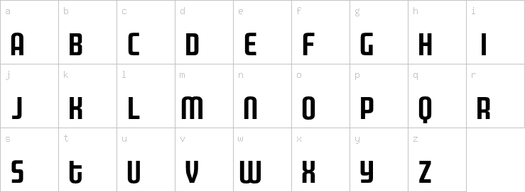 Lowercase characters