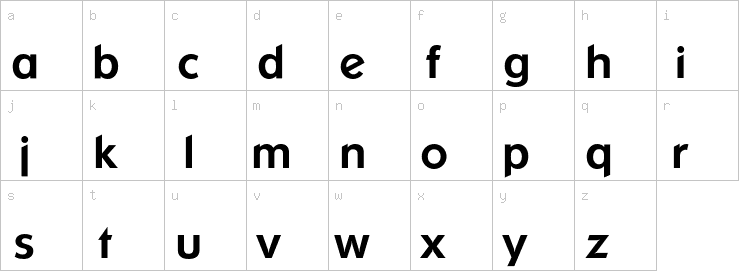 Lowercase characters