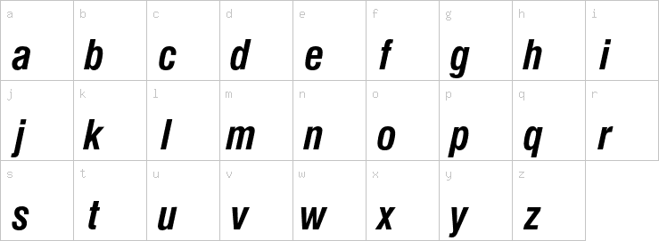 Lowercase characters