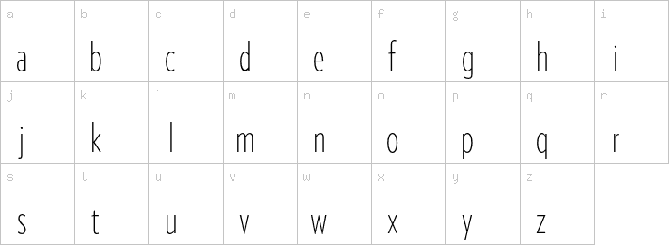 Lowercase characters