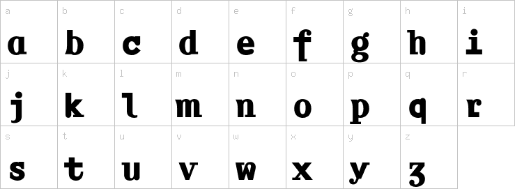 Lowercase characters