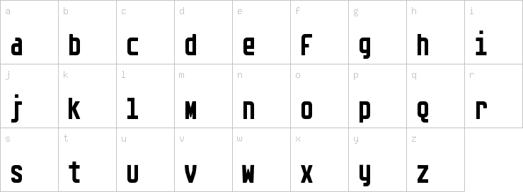 Lowercase characters