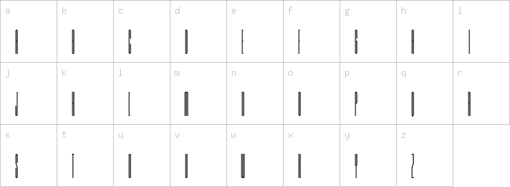 Lowercase characters