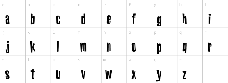 Lowercase characters