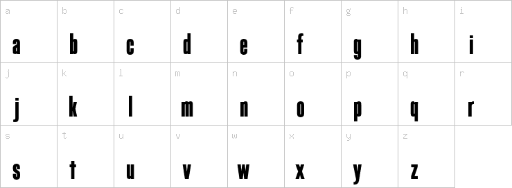 Lowercase characters