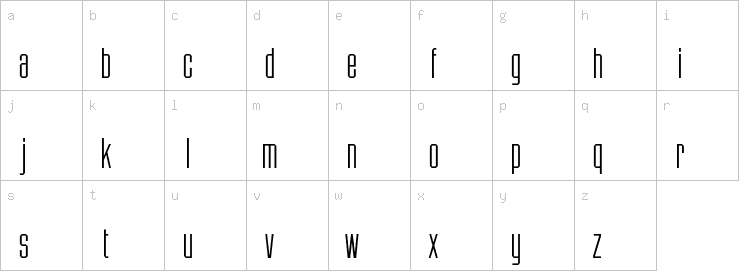 Lowercase characters