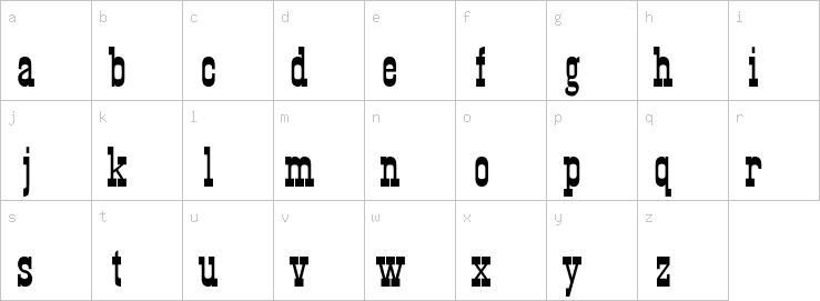 Lowercase characters