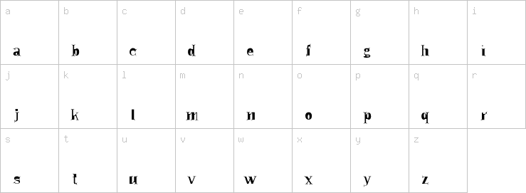 Lowercase characters