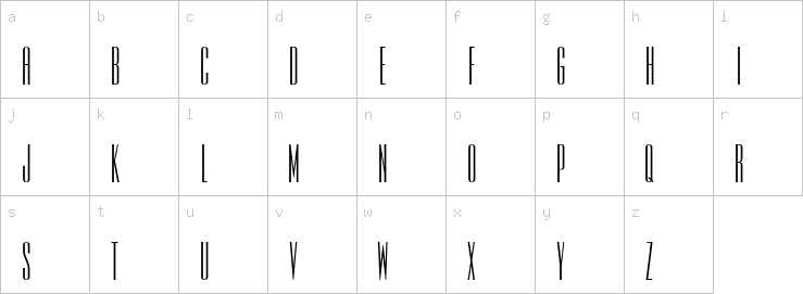 Lowercase characters