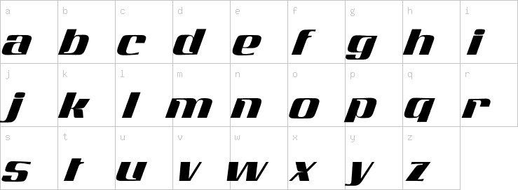 Lowercase characters