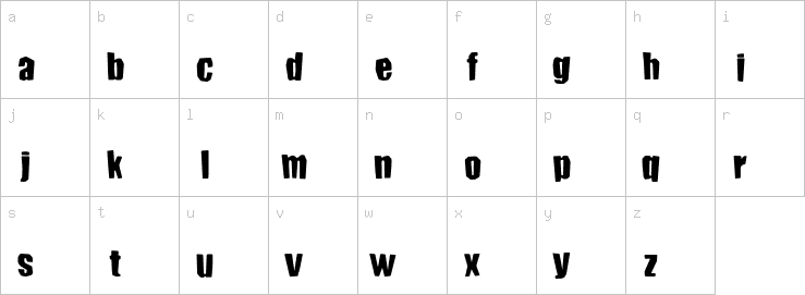 Lowercase characters