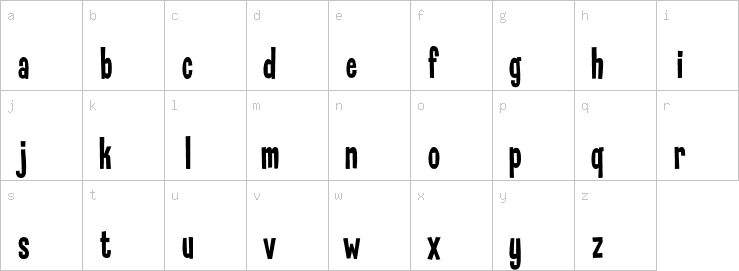 Lowercase characters