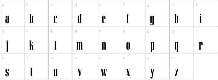 Lowercase characters