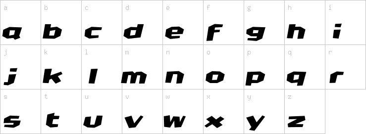 Lowercase characters