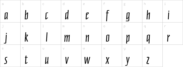 Lowercase characters