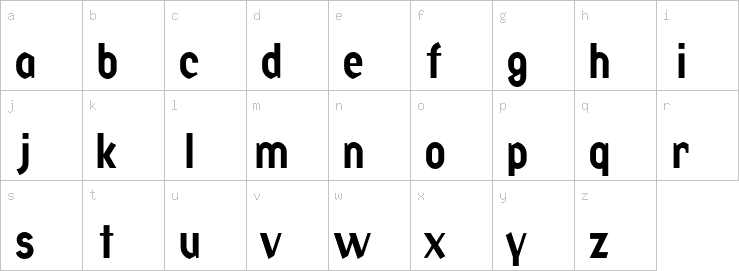 Lowercase characters