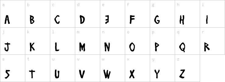 Lowercase characters