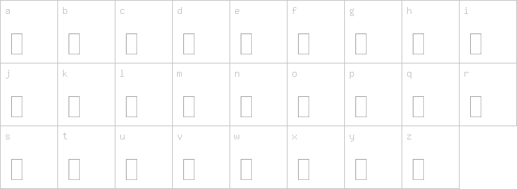 Lowercase characters