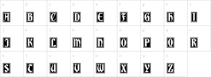 Lowercase characters