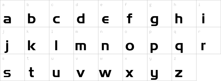 Lowercase characters