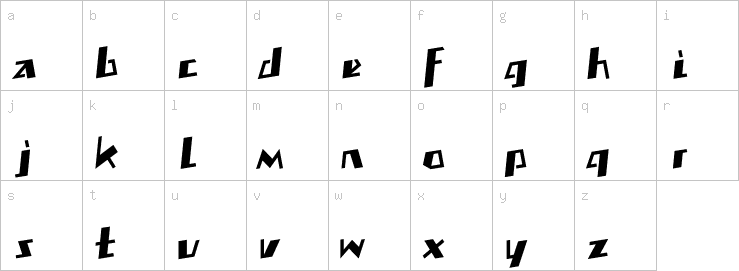 Lowercase characters