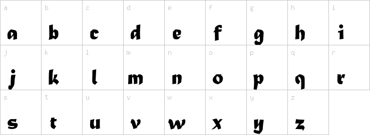 Lowercase characters