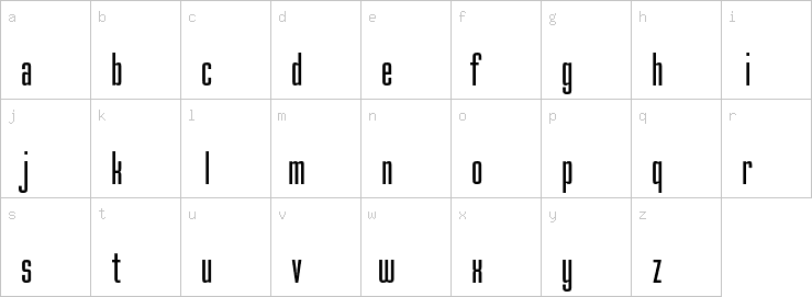 Lowercase characters