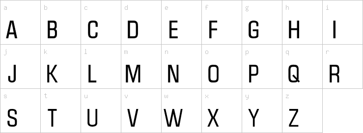 Lowercase characters