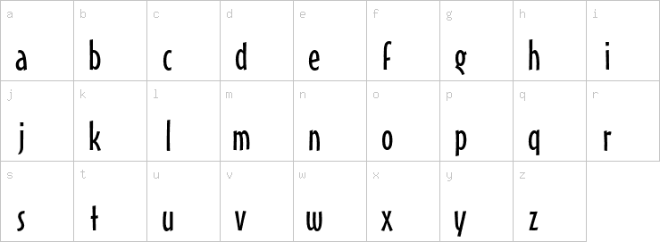 Lowercase characters