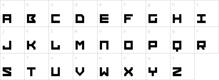 Lowercase characters