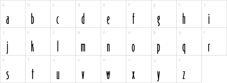 Lowercase characters