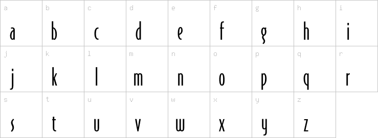 Lowercase characters