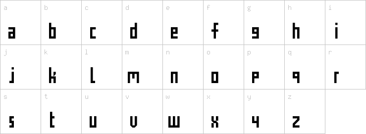 Lowercase characters