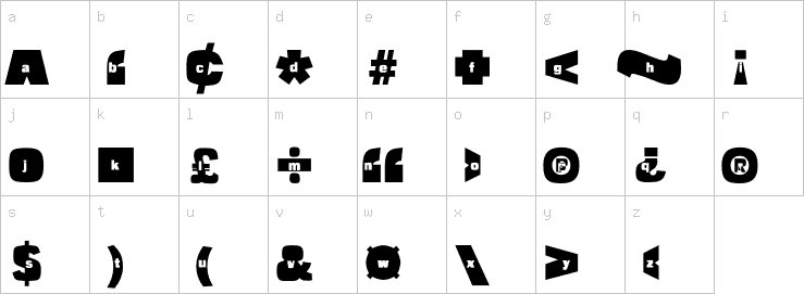 Lowercase characters