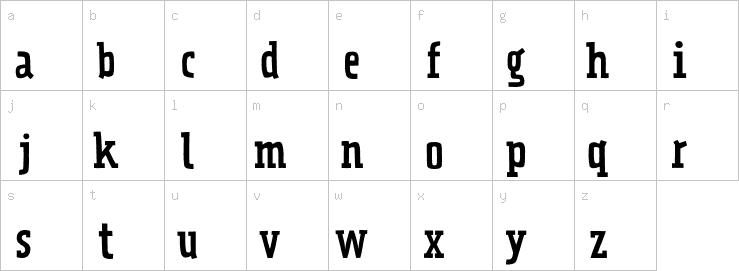 Lowercase characters