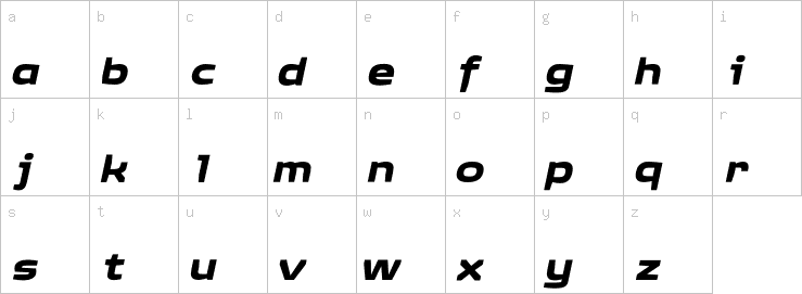 Lowercase characters