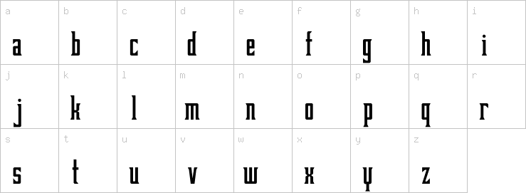 Lowercase characters