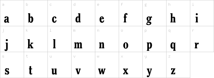 Lowercase characters