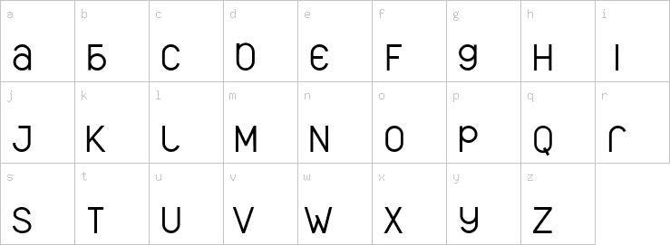 Lowercase characters