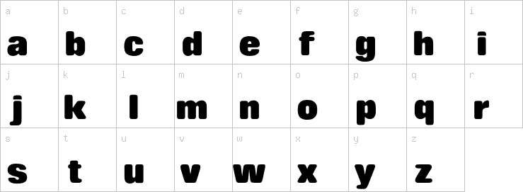 Lowercase characters