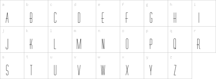 Lowercase characters