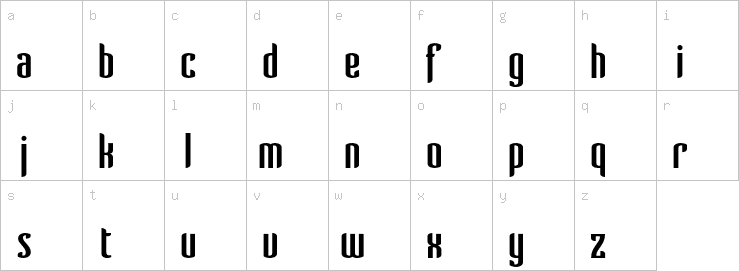 Lowercase characters