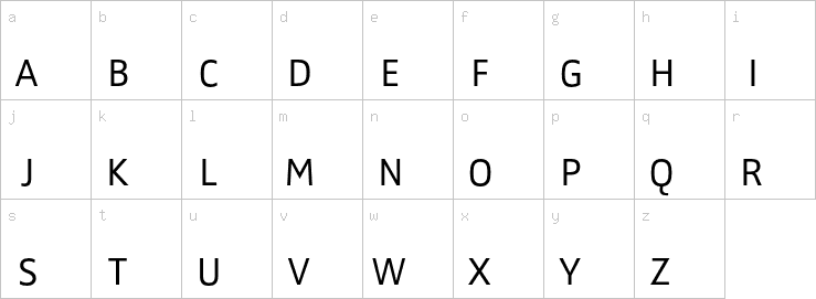 Lowercase characters