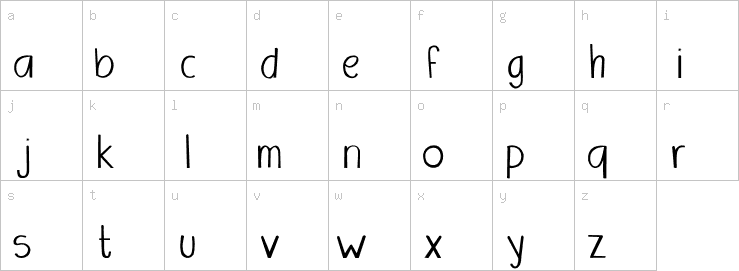 Lowercase characters