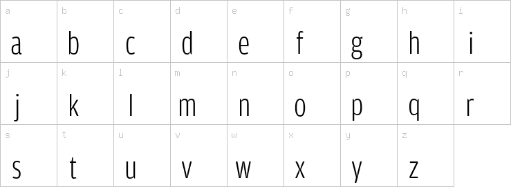 Lowercase characters