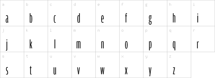 Lowercase characters