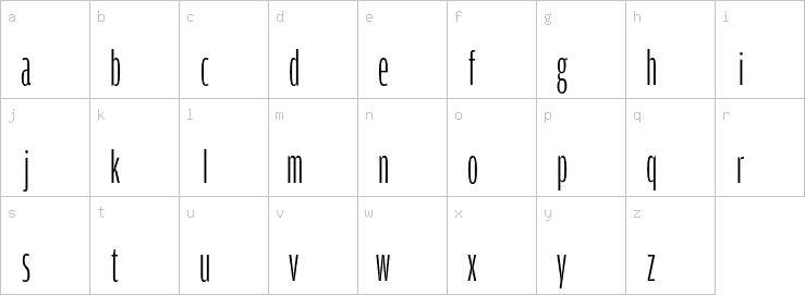 Lowercase characters