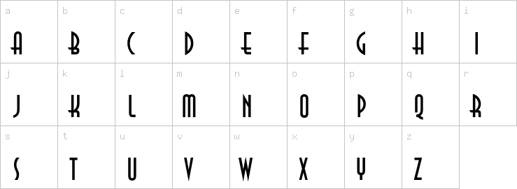 Lowercase characters