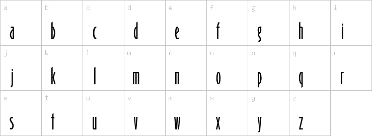 Lowercase characters