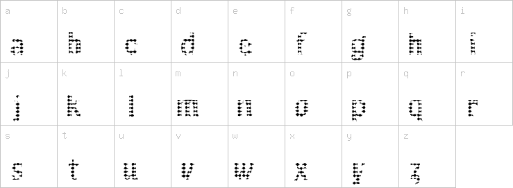 Lowercase characters